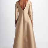 Abito lungo m/l svasato duchesse TV327 11001 co.go 