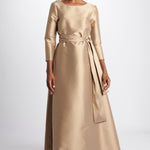 Abito lungo m/l svasato duchesse TV327 11001 co.go 