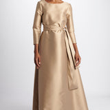 Abito lungo m/l svasato duchesse TV327 11001 co.go 