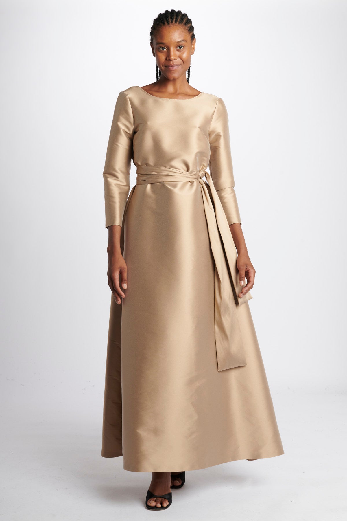 Abito lungo m/l svasato duchesse TV327 11001 co.go 