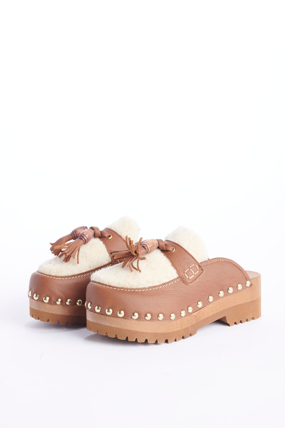  JDPF23FO10036936LAOFERCLOGS6 TAN LEATHER jejia 
