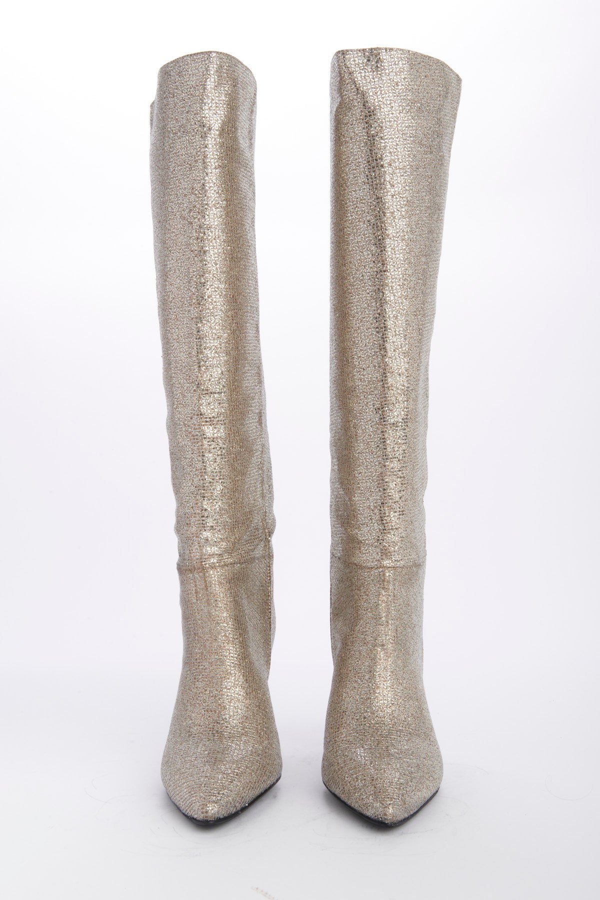 Stivale platino tacco 7,5 cm ST1580 PLATINO l'arianna 