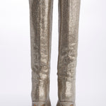 Stivale platino tacco 7,5 cm ST1580 PLATINO l'arianna 