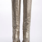 Stivale platino tacco 7,5 cm ST1580 PLATINO l'arianna 