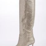 Stivale platino tacco 7,5 cm ST1580 PLATINO l'arianna 