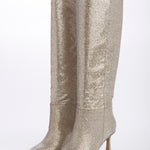 Stivale platino tacco 7,5 cm ST1580 PLATINO l'arianna 