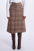 Longuette skirt with wales wrap
