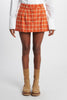 Scottish pleated mini skirt