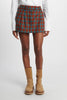 Scottish pleated mini skirt