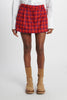 Scottish pleated mini skirt