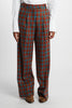 Scottish elastic pleated trousers