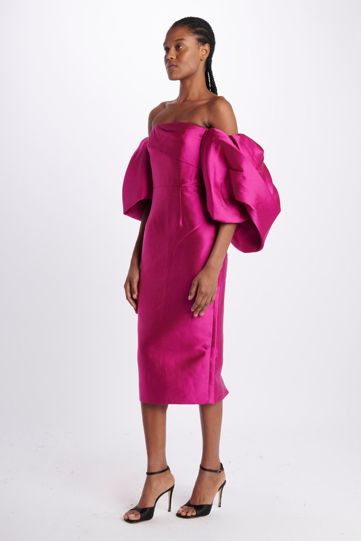  MARCIAMIDIDRESS FUCHSIA solace 