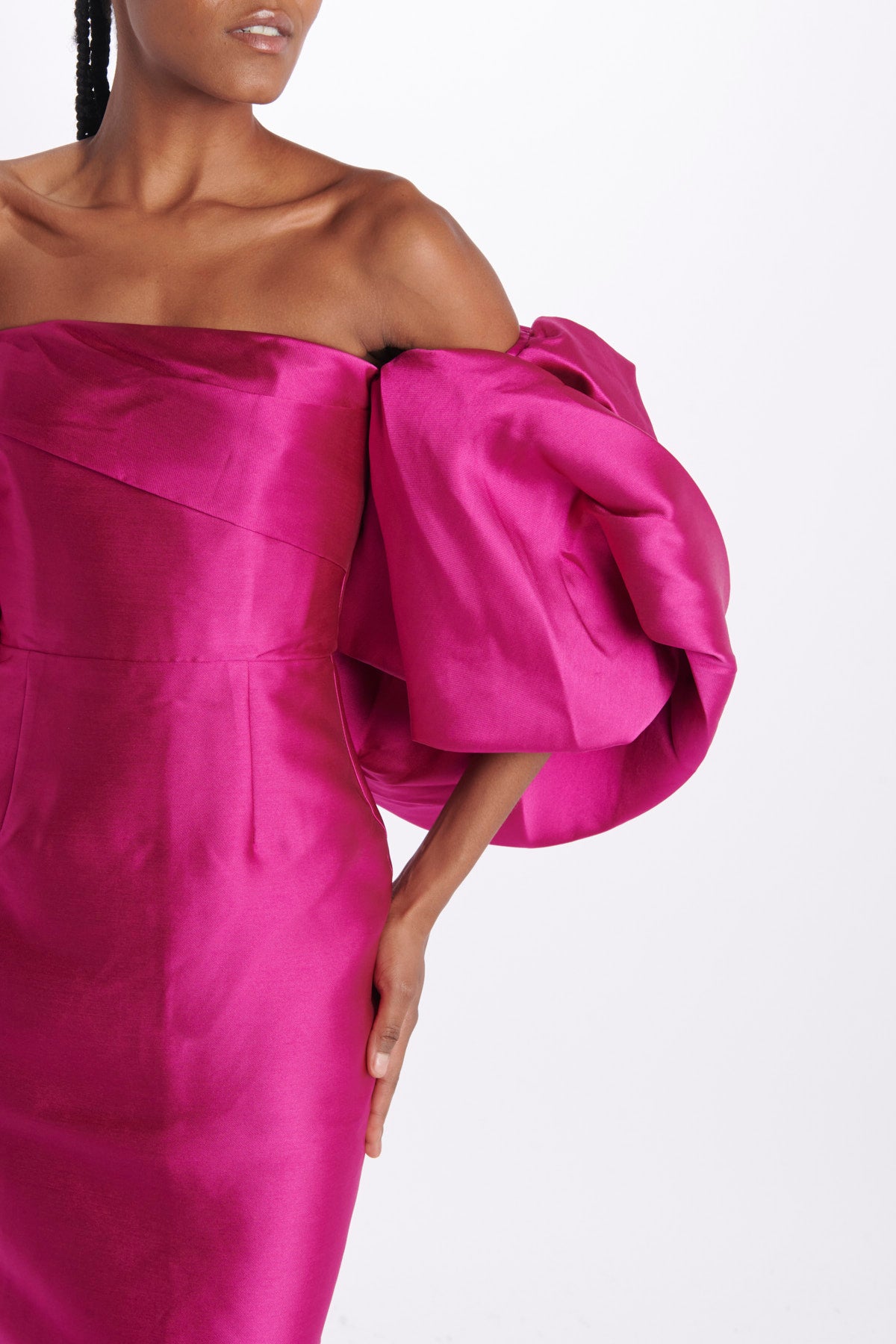  MARCIAMIDIDRESS FUCHSIA solace 