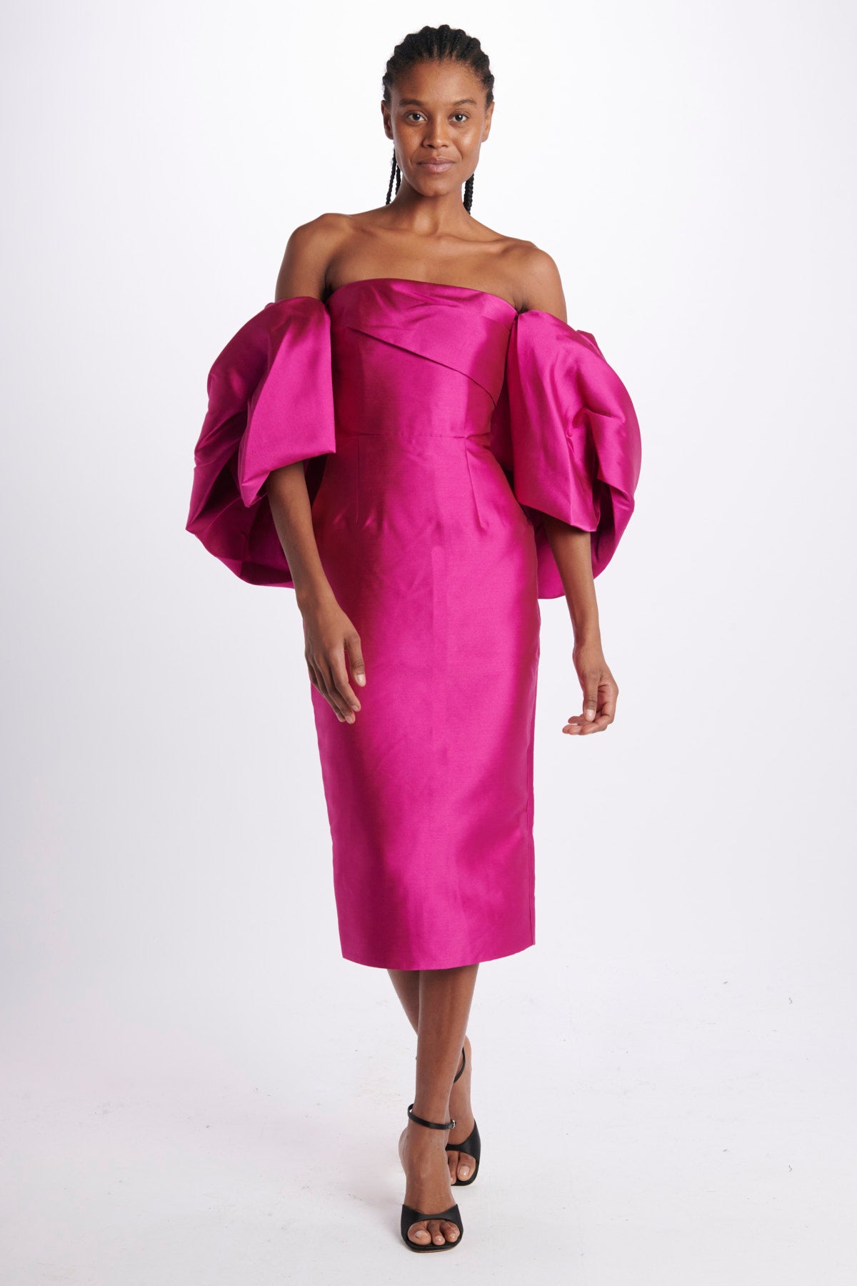  MARCIAMIDIDRESS FUCHSIA solace 