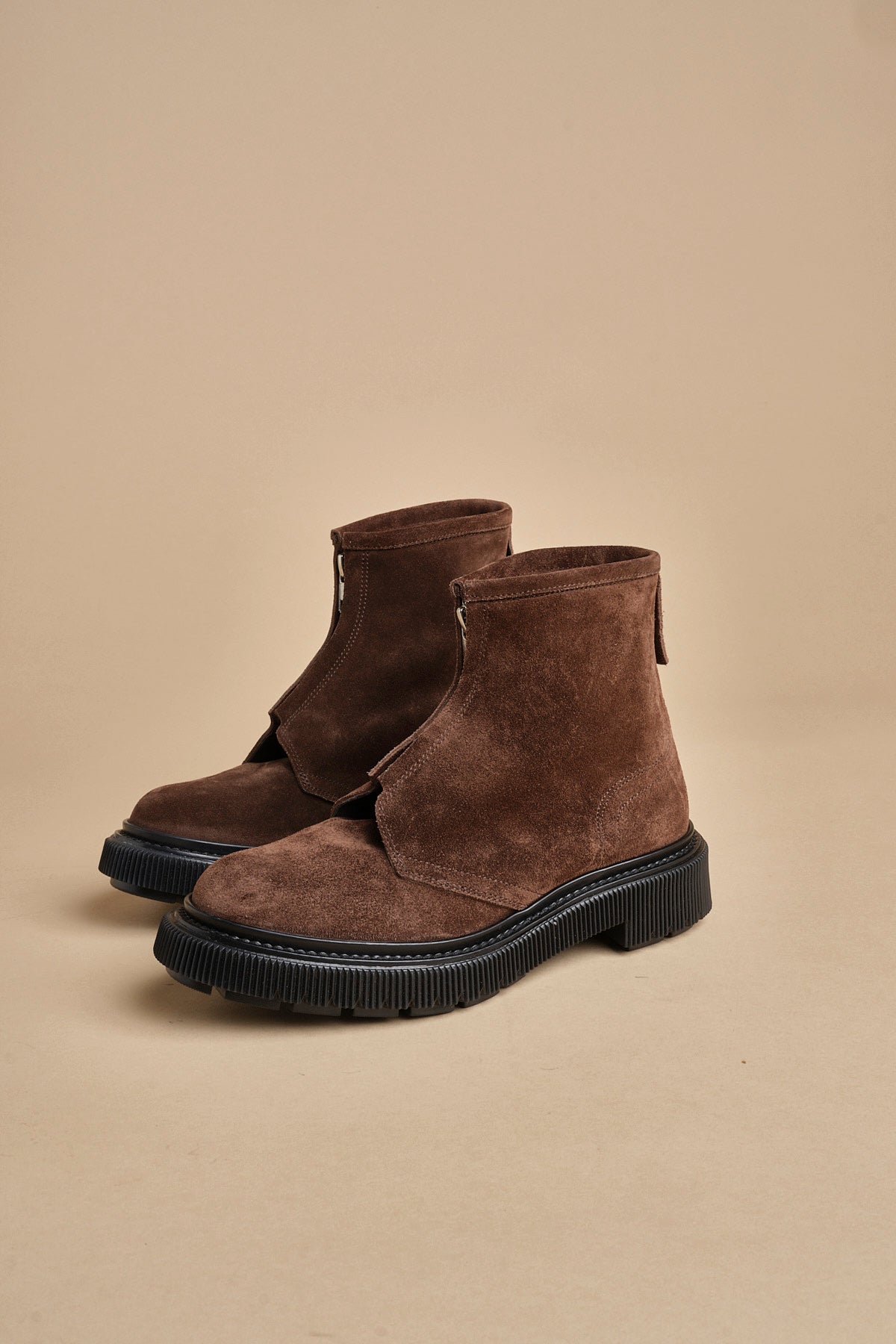 scarponcino in camoscio con zip 197 DARKEARTH adieu 