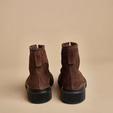 scarponcino in camoscio con zip 197 DARKEARTH adieu 