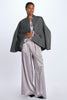 2-pleat satin trousers