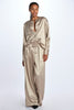 2-pleat satin trousers