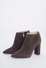 Nappa ankle boot with 9cm wide heel