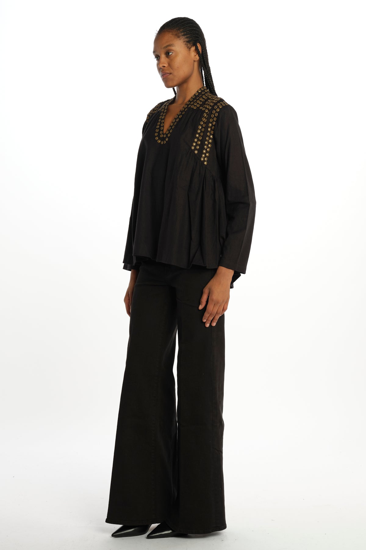  BLING BLOUSE BLACK v de vinster 