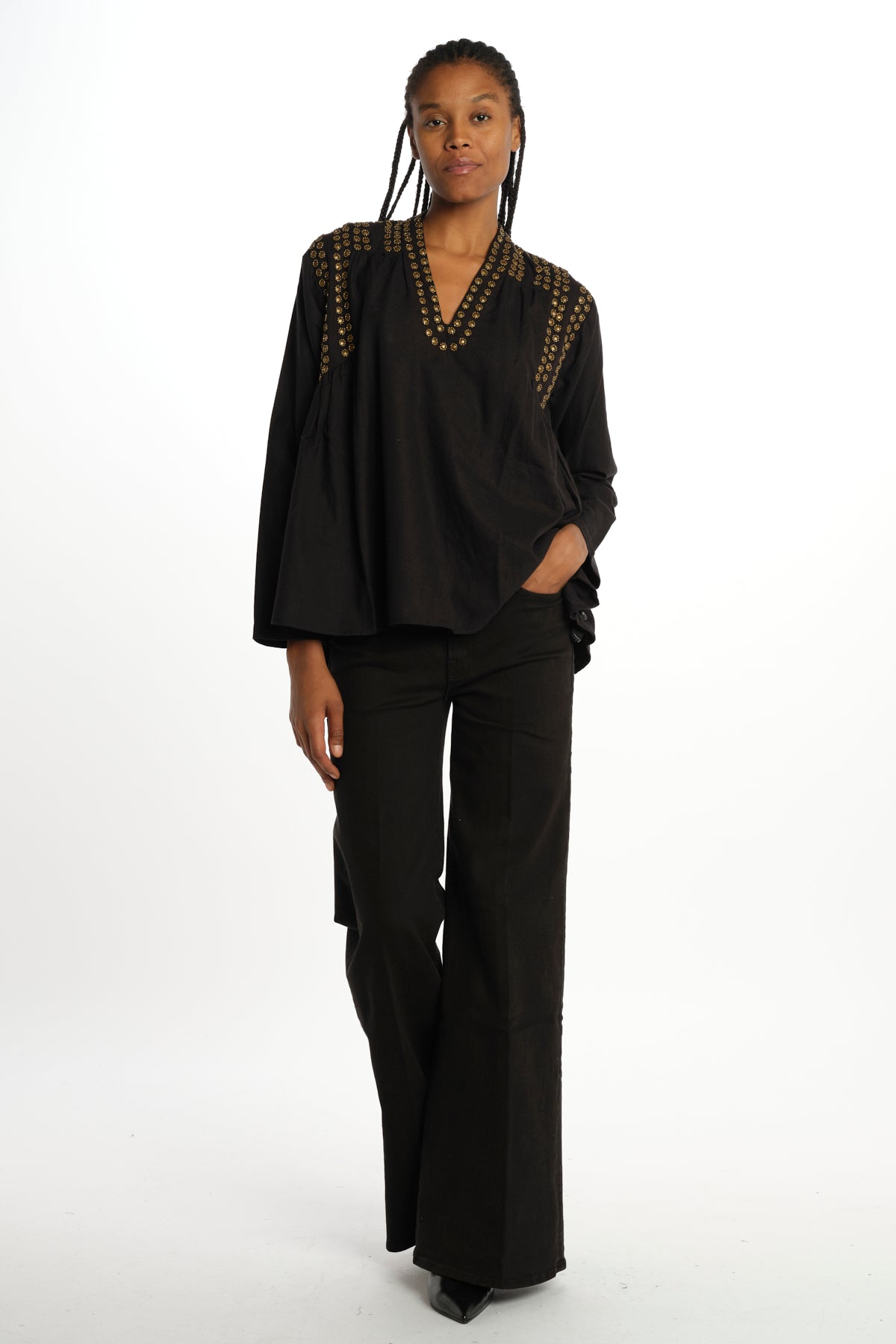  BLING BLOUSE BLACK v de vinster 
