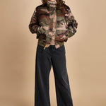 bomber unisex in nylon camouflage 756111C MA-408 CAMO alpha 