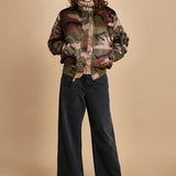 bomber unisex in nylon camouflage 756111C MA-408 CAMO alpha 