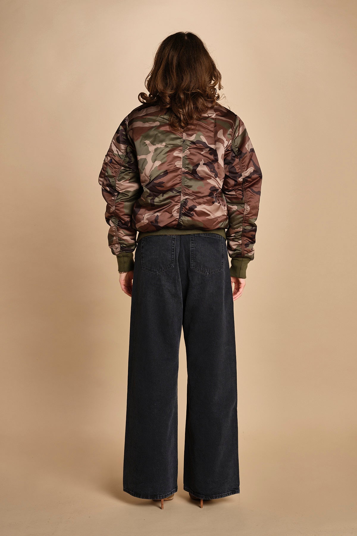 bomber unisex in nylon camouflage 756111C MA-408 CAMO alpha 