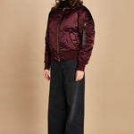 bomber unisex nylon raso 756111 MA- 608 DARK CHERRY alpha 