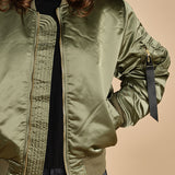 bomber unisex nylon raso 756111 MA1 SAGE GREEN alpha 
