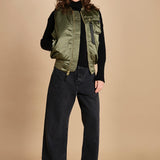 gilet unisex in nylon raso 758102 MA1 SAGE GREEN alpha 