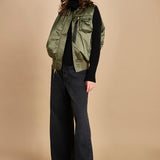 gilet unisex in nylon raso 758102 MA1 SAGE GREEN alpha 