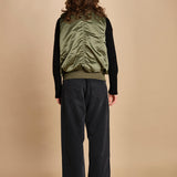 gilet unisex in nylon raso 758102 MA1 SAGE GREEN alpha 