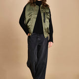 gilet unisex in nylon raso 758102 MA1 SAGE GREEN alpha 