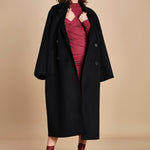 abito longuette con drappeggio FRANCIS BURGUNDY amazuìn 
