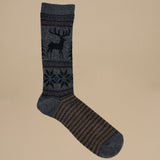 calze con alce 15032700 DEER SNOW M.GREY anonymous 