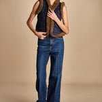 gilet gricamato con montone HUGO GILET NAVY antik batik 