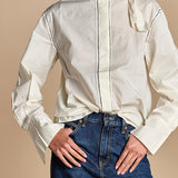 MIRANDA  camicia collo sciarpa MIRANDA BLOUSE CREAM antik batik 