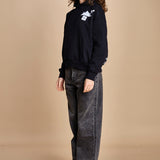 felpa con cappuccio ICE ICE NAVY ZERMATT apres surf 