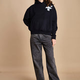 felpa con cappuccio ICE ICE NAVY ZERMATT apres surf 