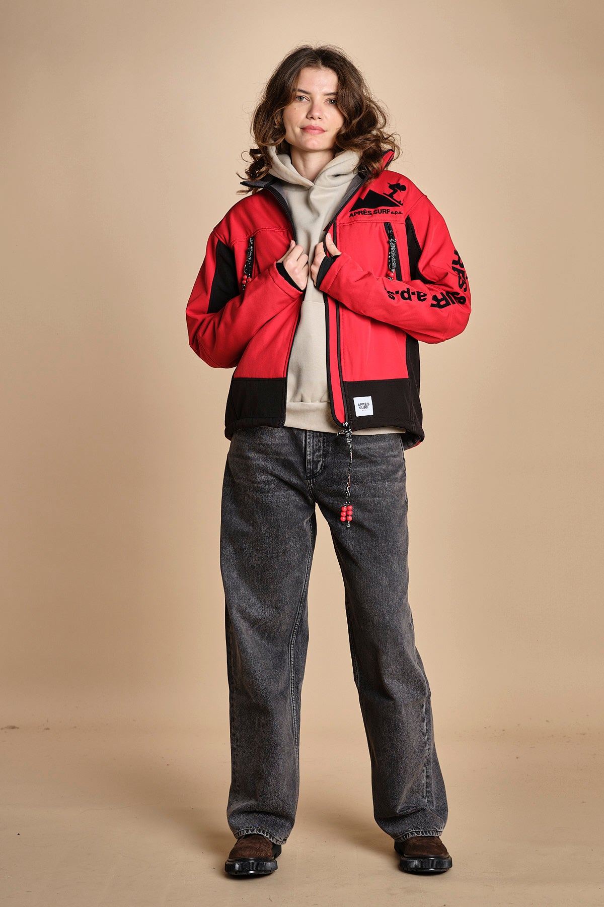 giacca sportiva INGEMAR ROSSO apres surf 
