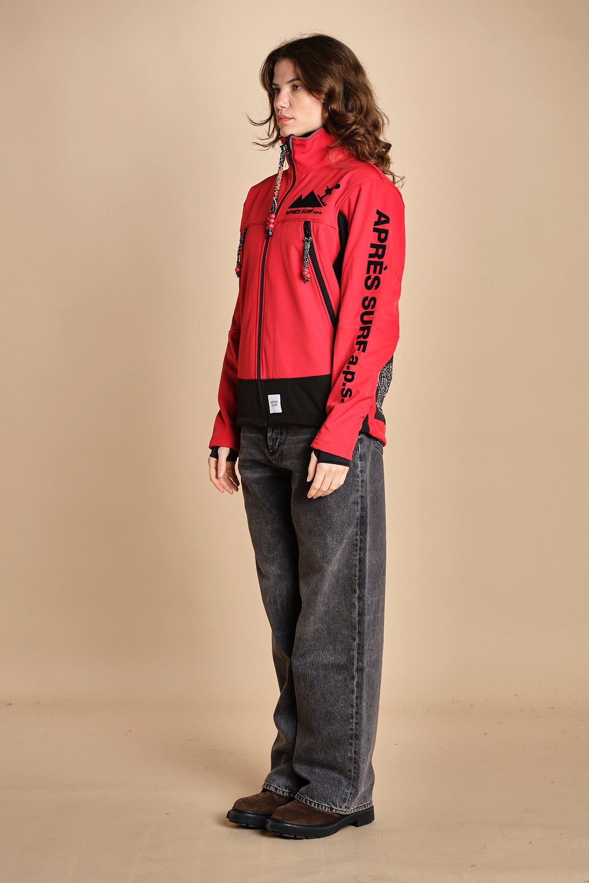 giacca sportiva INGEMAR ROSSO apres surf 