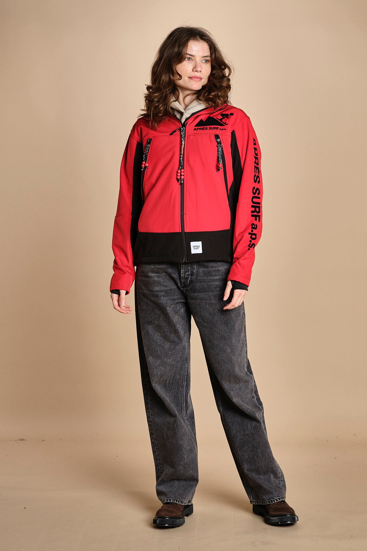 giacca sportiva INGEMAR ROSSO apres surf 