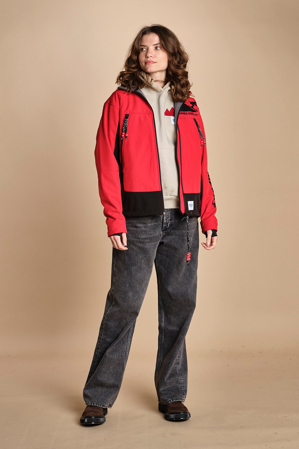giacca sportiva INGEMAR ROSSO apres surf 