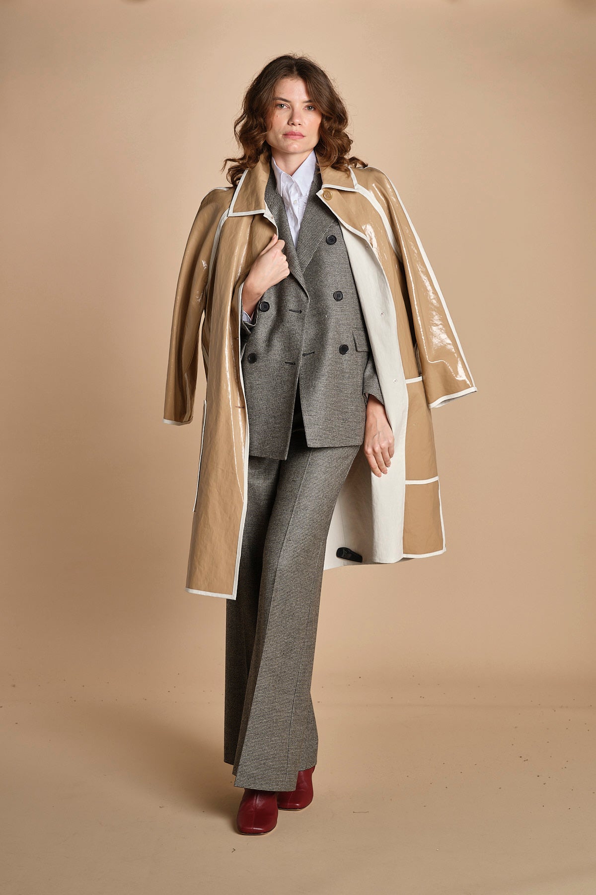 pantalone piede de poule 0188 44241 aspesi 