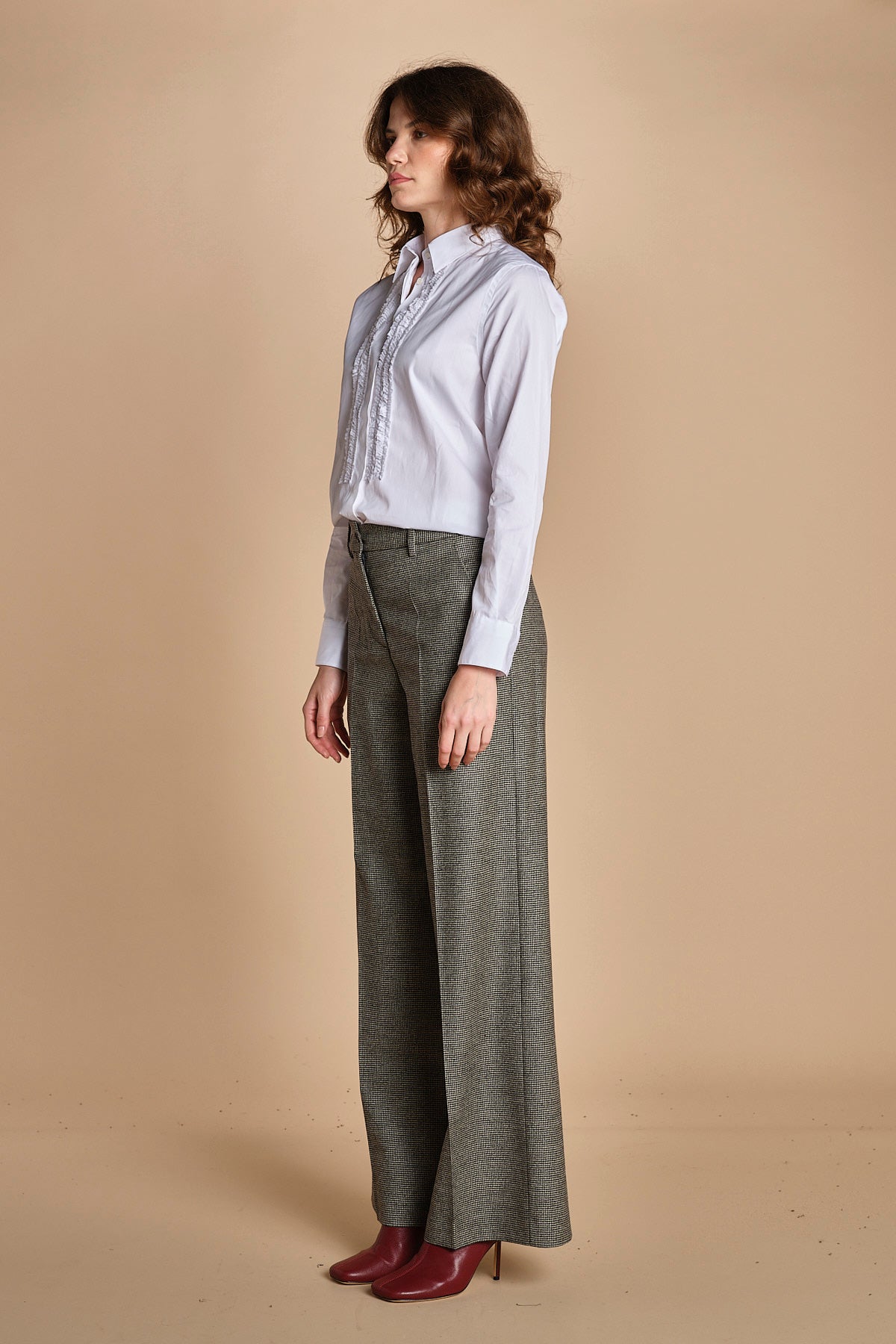 pantalone piede de poule 0188 44241 aspesi 