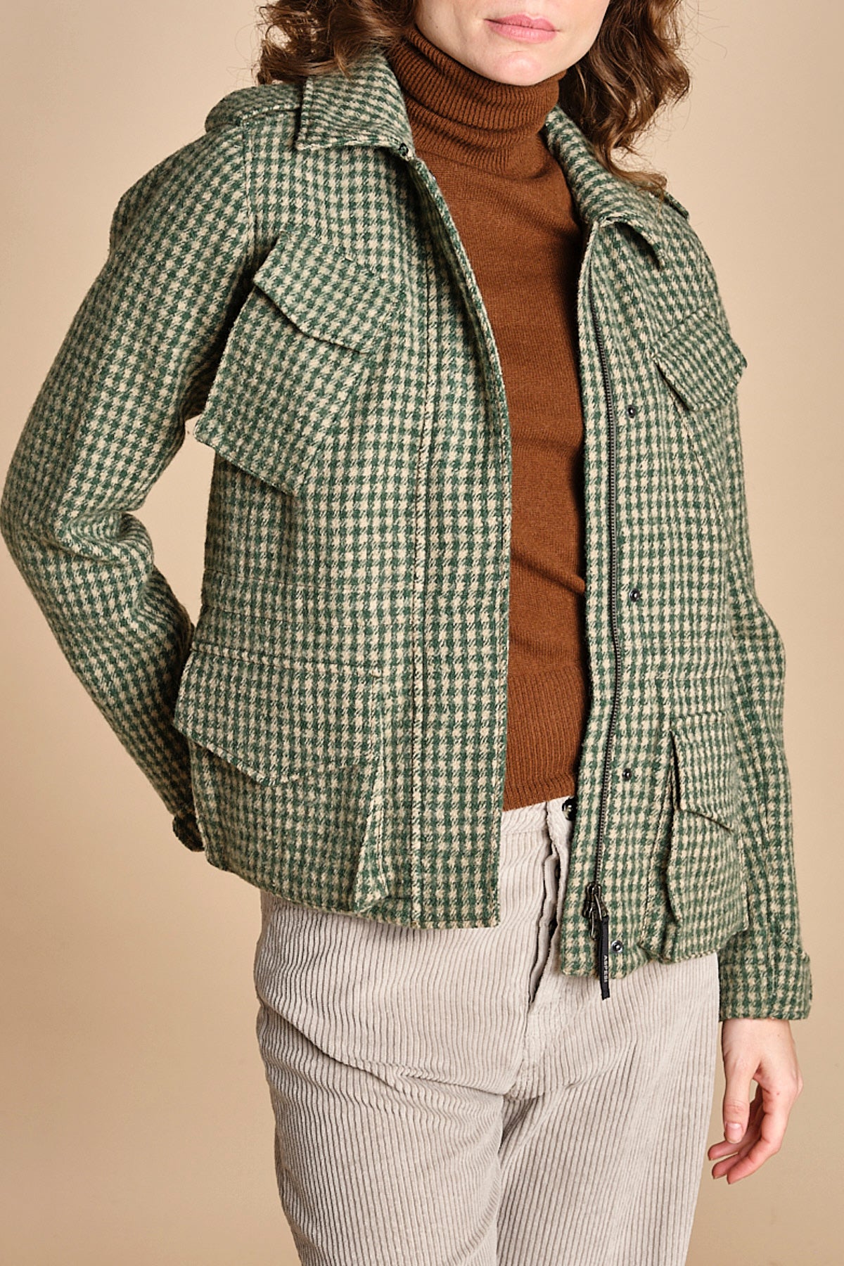 field jacket quadretti 1243 40373 aspesi 