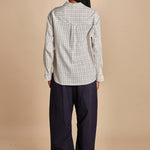 camicia quadri con collo rotondo 5432 40042 aspesi 