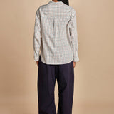 camicia quadri con collo rotondo 5432 40042 aspesi 