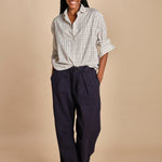 camicia quadri con collo rotondo 5432 40042 aspesi 